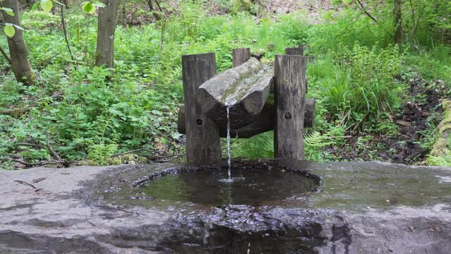 Siegquelle is the source of the river Sieg in the Rothaargebierge mountains in Germany.