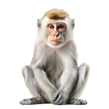 monkey isolated on background with Generative AI
