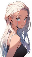 Beautiful anime girl illustration
