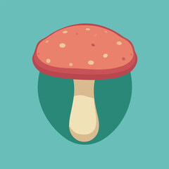 Vector illustration of juicy mushrooms