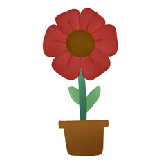 Flower gardening with png background