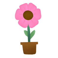 Flower gardening with png background