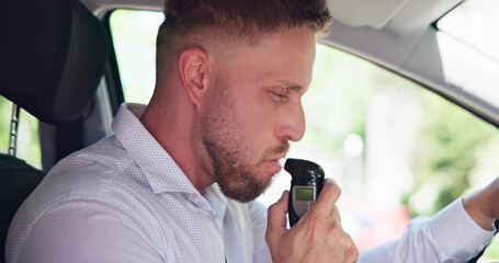 Breathalyzer Alcohol Test In Car