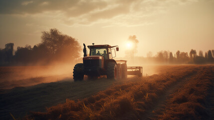 tractor on the field, Generative AI