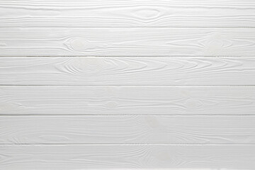 White wood table background, top view. Textured painted floor, board texture, wooden siding. Light gray horizontal planks, grey empty slats. Timber panel surface. Natural materials. - obrazy, fototapety, plakaty