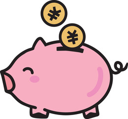 ぶたの貯金箱　節約　貯金