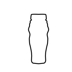 bottle line vector