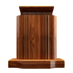 Podium wooden stand  public speaking Furniture  png 