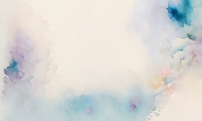 Rainbow Wet Splash Color on Paper Background, Generative AI