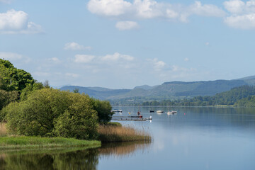 Fototapeta na wymiar View of Bala Lake in Gwynedd, Wales