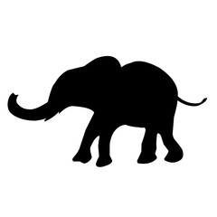 Elephant Silhouette Vector 