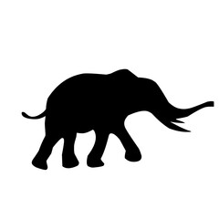 Elephant Silhouette Vector 