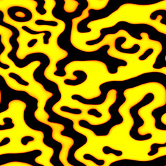 Obraz premium Tribal Essence: A Seamless Pattern of Abstract Black on Gold AI-generated