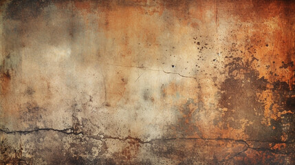 Obraz premium Old brown gray rusty wall texture background banner