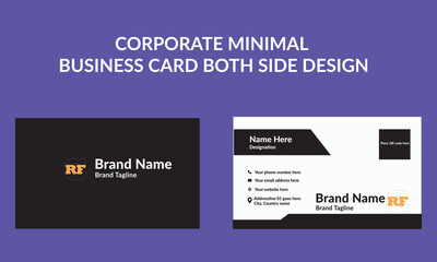 Corporate Minimal Business Card Both Side Design