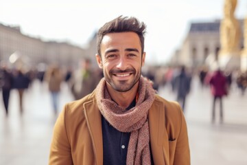 Naklejka premium Portrait of a handsome young man in Paris, France looking at camera