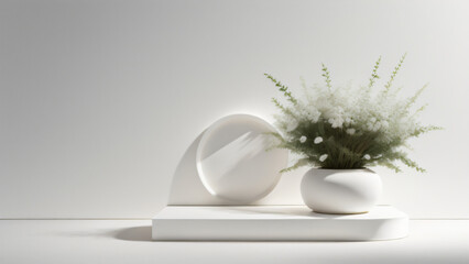 white flower in vase