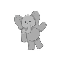 Cute Elephant Animal Cartoon Illustration