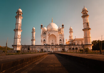 Bibi Ka Maqbara during the evening golden hour