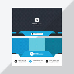 Naklejka premium Creative and modern business card template