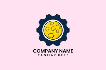 Flat Cookies gear mechanical engineering logo icon template vector illustration