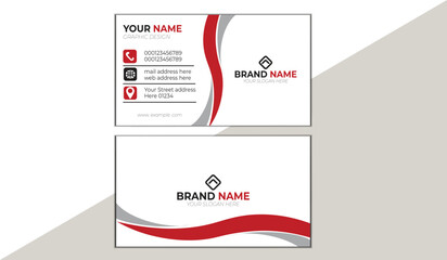 Business card design template, Clean professional business card template, visiting card, business card template.