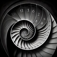 Fibonacci illustrations from Generative AI 