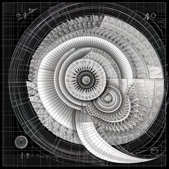 Fibonacci illustrations from Generative AI 