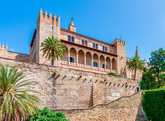 Royal Palace of La Almudaina in Palma de Mallorca, Balearic islands, Spain