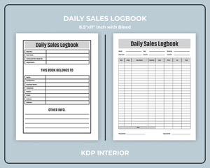 Daily Sales Logbook KDP Interior