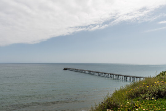 Scenic Seaside Vista In Goleta Near Santa Barbara, Southern California