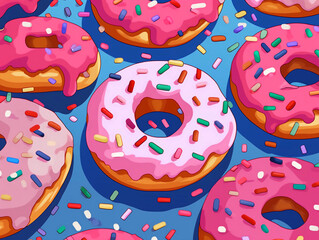 Delectable Delights: Indulging in a Multitude of Colorful Doughnuts