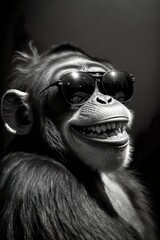 Monkey Illustration from Generative AI