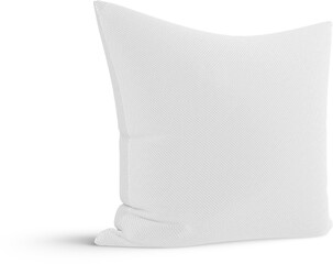 White coarse cloth rough fabric pillow 3d rendering