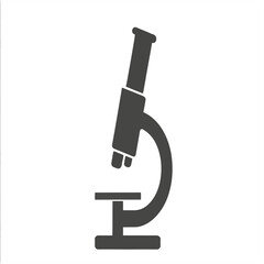 microscope isolated on white