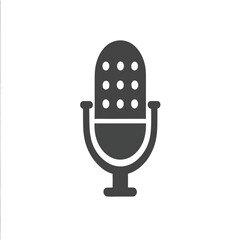 retro microphone icon