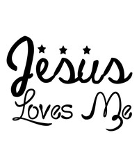 Jesus Loves Me SVG Cut File