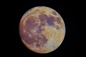 Colorful Mineral Moon