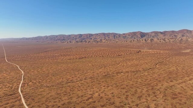 Aerial Temblor Range San Andreas Fault California 