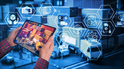 logistic management system using augmented reality technology to identify package picking and...