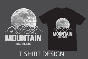 Mountain Biker T shirt Design