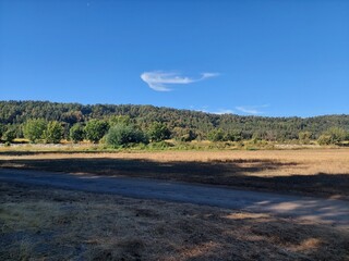 sunset landscape, whale shaped cloud, paisaje al atardecer, nuve en forma de ballena