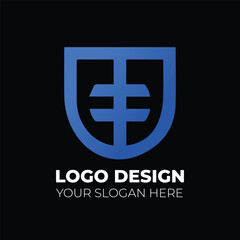 Modern luxury and Gradient minimalist monogram logo design