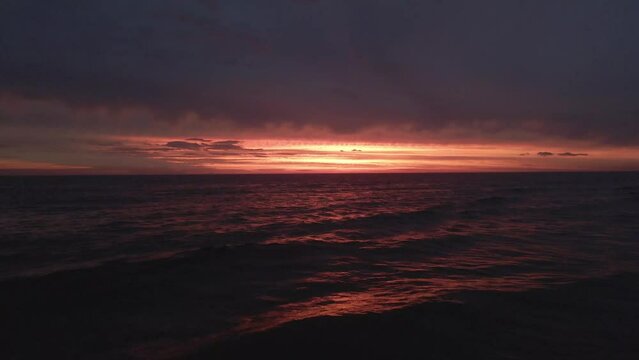 red sunset  