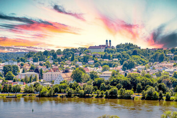 Altstadt, Vilshofen an der Donau, Bayern, Deutschland 