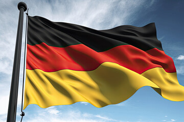 german flag created with Generative AI technology