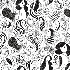 Motherhood Delight Vector Pattern
