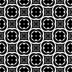 Seamless repeating pattern.  Black and white pattern for web page, textures, card, poster, fabric, textile.
