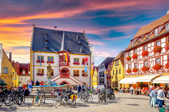 Altstadt, Volkach, Bayern, Deutschland 