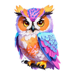 Fototapeta premium owl sticker v2